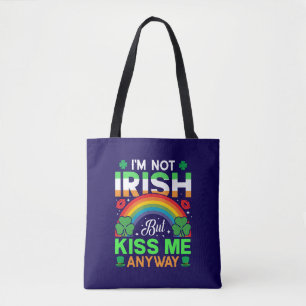 kiss me anyway irish humor design-63942 tote bag