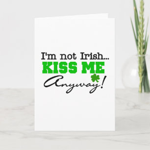Kiss Me Anyway T-shirts and Gifts Holiday Card
