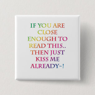 Kiss me! Button
