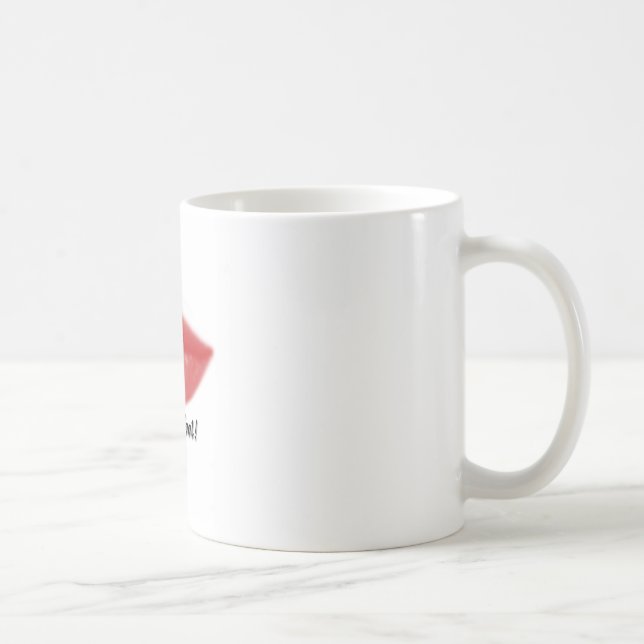 Kiss me coffee mug (Right)