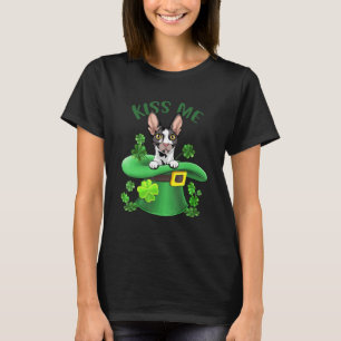 Kiss Me Cute Cornish Rex St Patrick Day T-Shirt