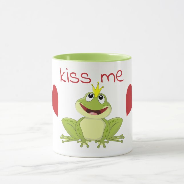 Kiss Me Cute Frog Prince Mug (Center)
