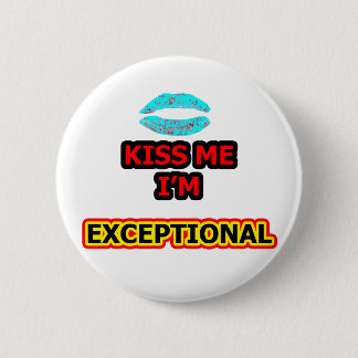 KISS ME EXCEPTIONAL Black Yellow Red The MUSEUM Za 6 Cm Round Badge