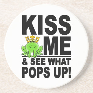 KISS ME Frog coaster