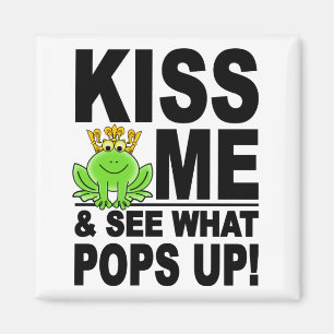 KISS ME Frog magnet