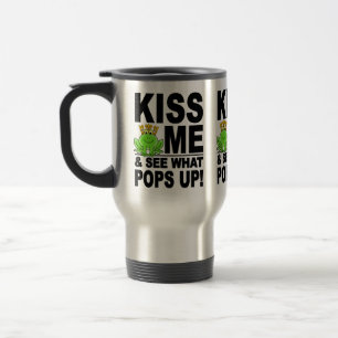 KISS ME Frog mug - choose style & colour