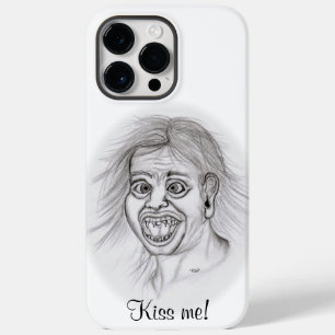 Kiss me! Funny drawing black and white Design Case-Mate iPhone 14 Pro Max Case