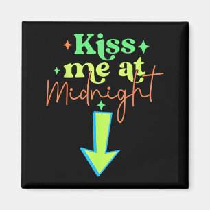 Kiss Me Funny Matching Couples Midnight Magnet