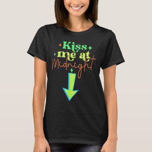 Kiss Me Funny Matching Couples Midnight T-Shirt