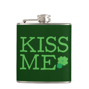 Kiss Me Hip Flask