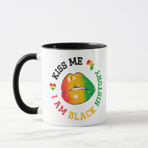 Kiss Me I Am Black History Month African American Mug
