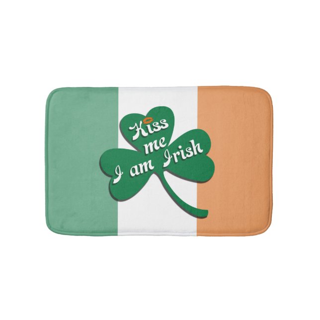 Kiss me I am Irish Bath Mat (Front)
