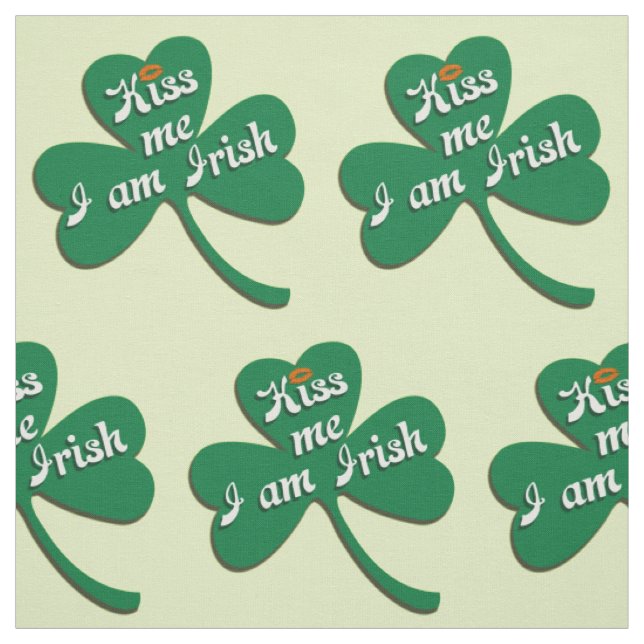 Kiss me I am Irish Fabric (Swatch)