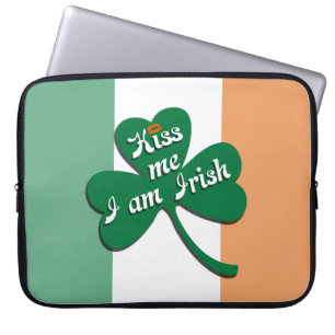 Kiss me I am Irish Laptop Sleeve