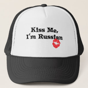 Kiss Me I'm Russian Trucker Hat