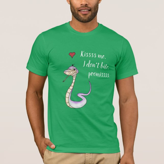 Kiss Me I Don't Bite T-Shirt (Front)