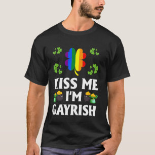 Kiss Me I M Gayrish Gay Lgbt Pride Funny St Patric T-Shirt