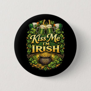 Kiss Me, I’m Irish 6 Cm Round Badge