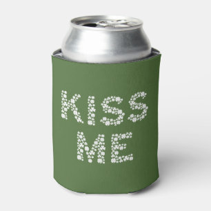 Kiss Me (I’m Irish) Cosy Using Shamrock Clovers Can Cooler