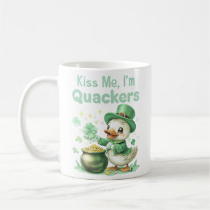"Kiss Me, I’m Quackers" St. Patrick’s Day Mug