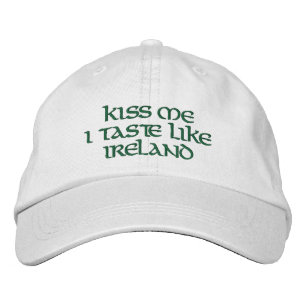 KISS ME I TASTE LIKE IRELAND-Irish Humour Embroidered Hat