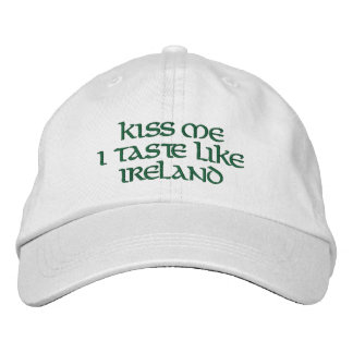 KISS ME I TASTE LIKE IRELAND-Irish Humour Embroidered Hat
