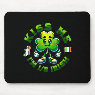 Kiss Me Im 18 Irish St Patricks Day Happy Clover S Mouse Mat