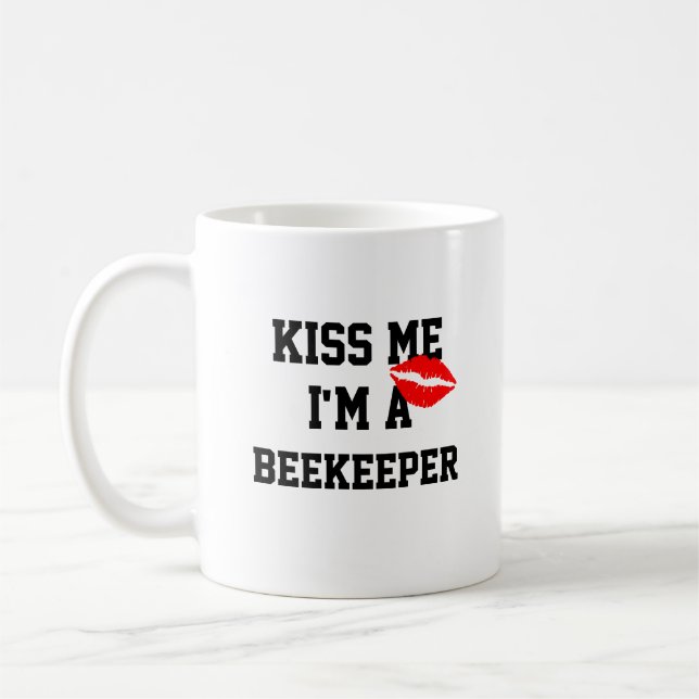 Kiss Me Im A Beekeeper Mug (Left)