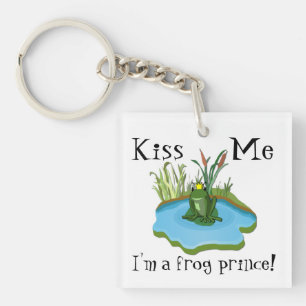 Kiss Me I'm a Frog Prince Key Chain
