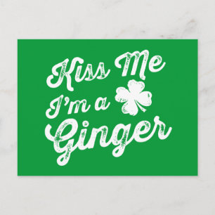 Kiss Me I'm A Ginger! Postcard