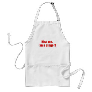 Kiss Me Im a Ginger Standard Apron