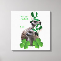 Kiss me I'm a Irish meerkat design