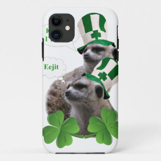 Kiss me I'm a Irish meerkat design iPhone 11 Case