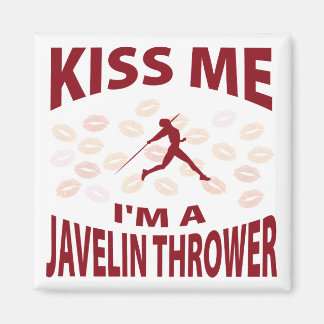 Kiss Me I'm A Javelin Thrower Magnet
