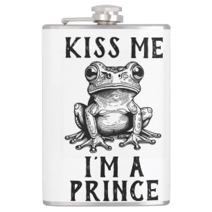 Kiss Me I'm A Prince Flask