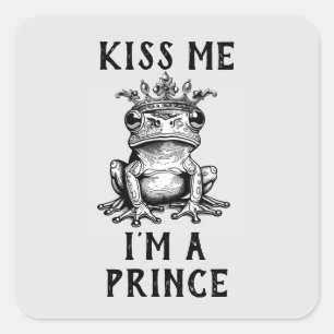 Kiss Me I'm A Prince Sticker