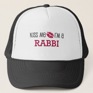 Kiss Me I'm a RABBI Trucker Hat