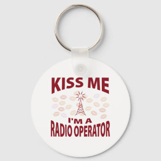 Kiss Me I'm A Radio Operator Key Ring