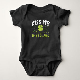 Kiss Me I'm A Sullivan - Last Name Sullivan Baby Bodysuit