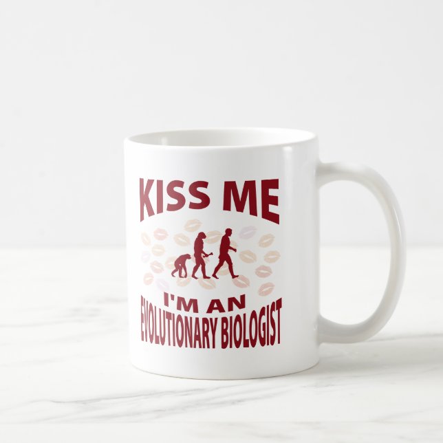Kiss Me I'm An Evolutionary Biologist Coffee Mug (Right)