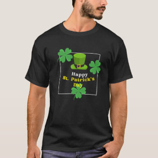 Kiss Me I'm Black Irish St Patrick's Day Shamrock T-Shirt