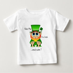 Kiss me I'm cute feat Lil Blarney Baby T-Shirt