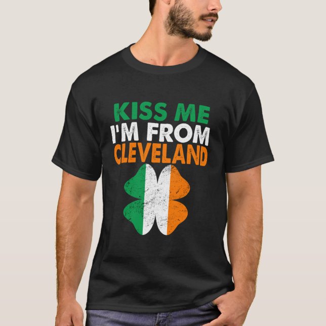 Kiss Me Im From Cleveland Essential T-Shirt (Front)