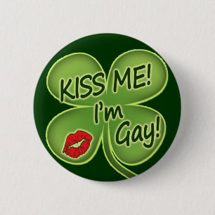Kiss Me I'm Gay 6 Cm Round Badge