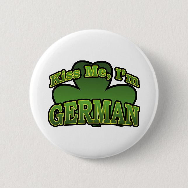 Kiss Me I'm German Button (Front)