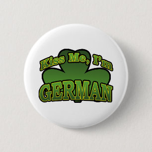 Kiss Me I'm German Button