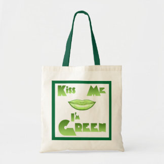 Kiss Me I'm Green Tote Bag