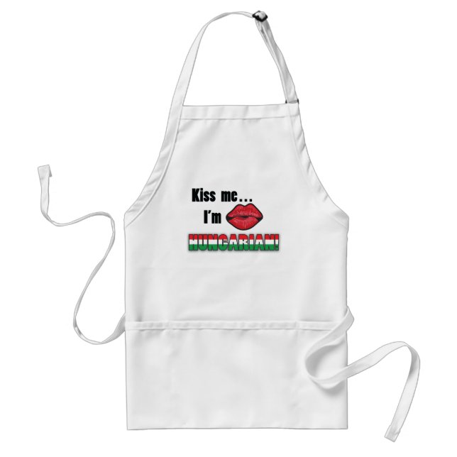 Kiss Me I'm Hungarian Standard Apron (Front)