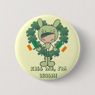 kiss me, I'm irish! 6 Cm Round Badge