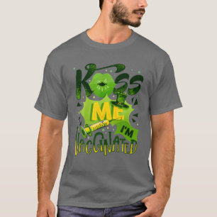 Kiss Me I'm Irish And Vaccinated St Patrick's Day T-Shirt
